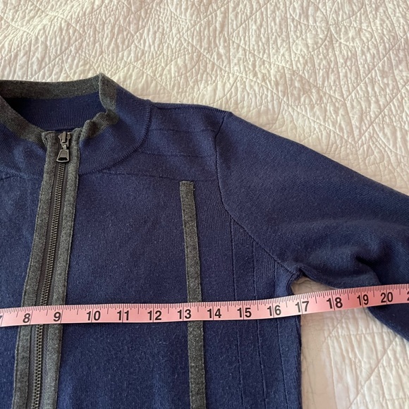 Aventura Women’s Zipper Cardigan Tunic Small Blue - Picture 9 of 13